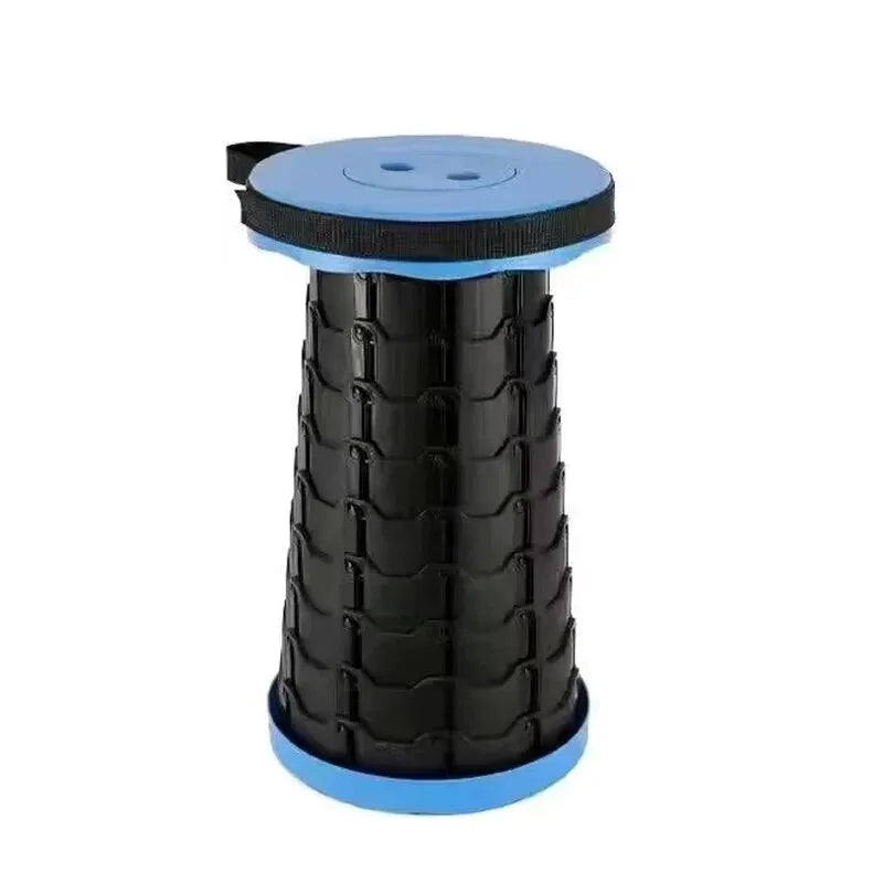 Folding Stool Outdoor Portable Chair Retractable Adjustable Bench Camping, Fishing Multi-scene Applicable Leedoar