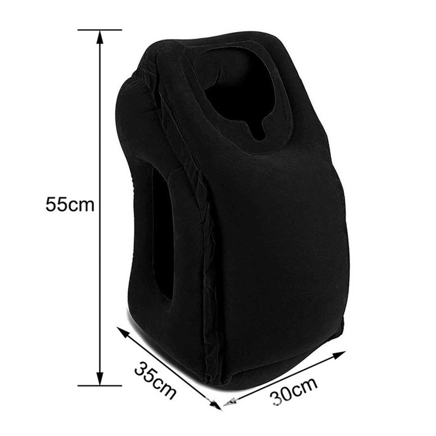 Folding Travel Pillow Inflatable Breathable Neck Pillow Support Pillow for Adults Airplanes Home Office Travel Head Pillow Leedoar
