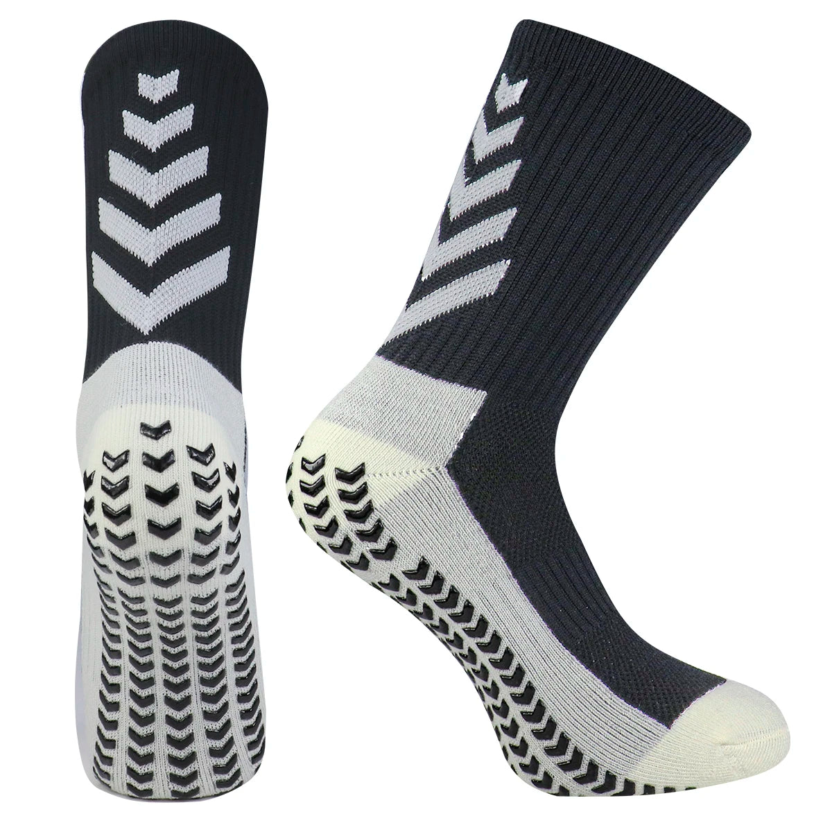 Football Socks Men Athletic Non Slip Soccer Socks Cushioned Breathable For Running Yoga Basketball Hiking Sports Grip Socks Leedoar