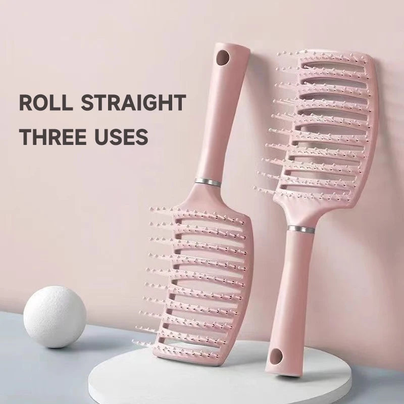 Hairbrush Air Cushion Comb Fluffy Anti-Hair Loss Massage Hair Brush For All Hair Types For Long Thick Thin Curly Natural Hair Leedoar