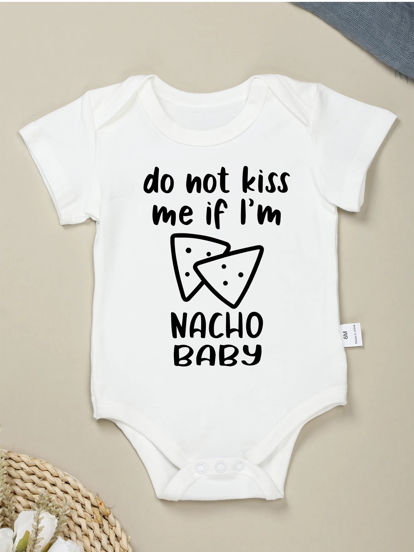 Hot White Cotton Baby Onesie Minimalist Print Top Sell Creativity Milk High Quality Summer New Clothes 0-24 Newborn Romper Leedoar
