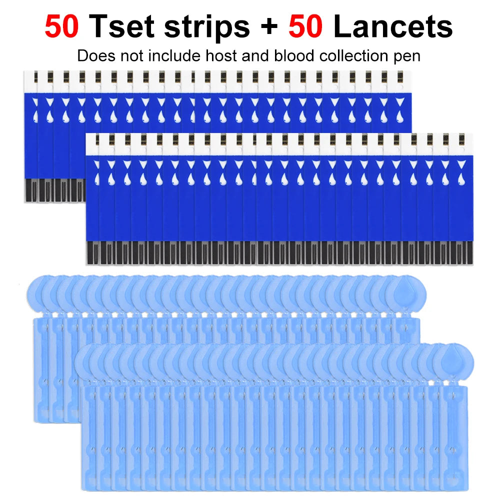 INSMART Blood Glucose Meter Diabetes Testing Kit Diabetes Lancet Machine Glucometer 10pcs Test Strips Blood Sugar Meter Leedoar