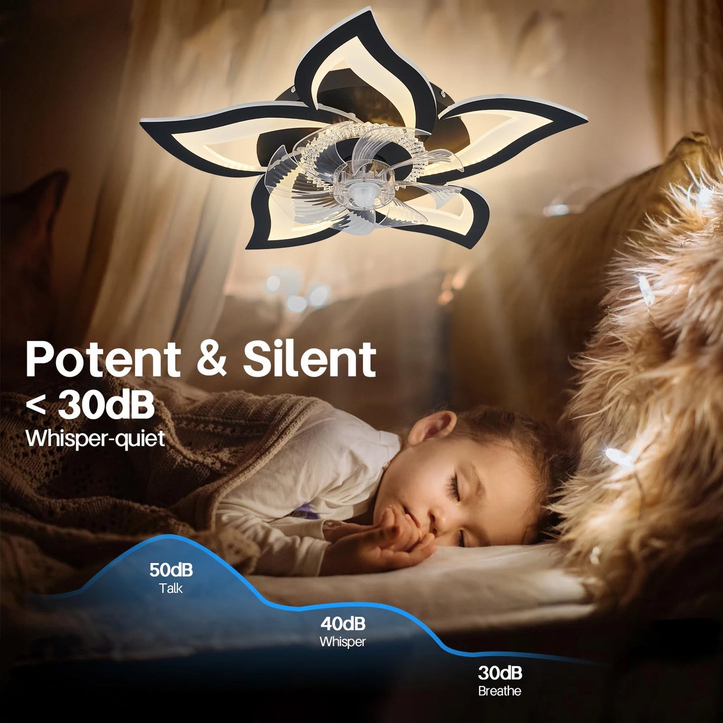 IRALAN Ceiling Fans With Lights Smart Switch Modern Led Ceiling Fan Lamp Minimalist For Living Room Bedroom Home Decor Fan Lamp Leedoar