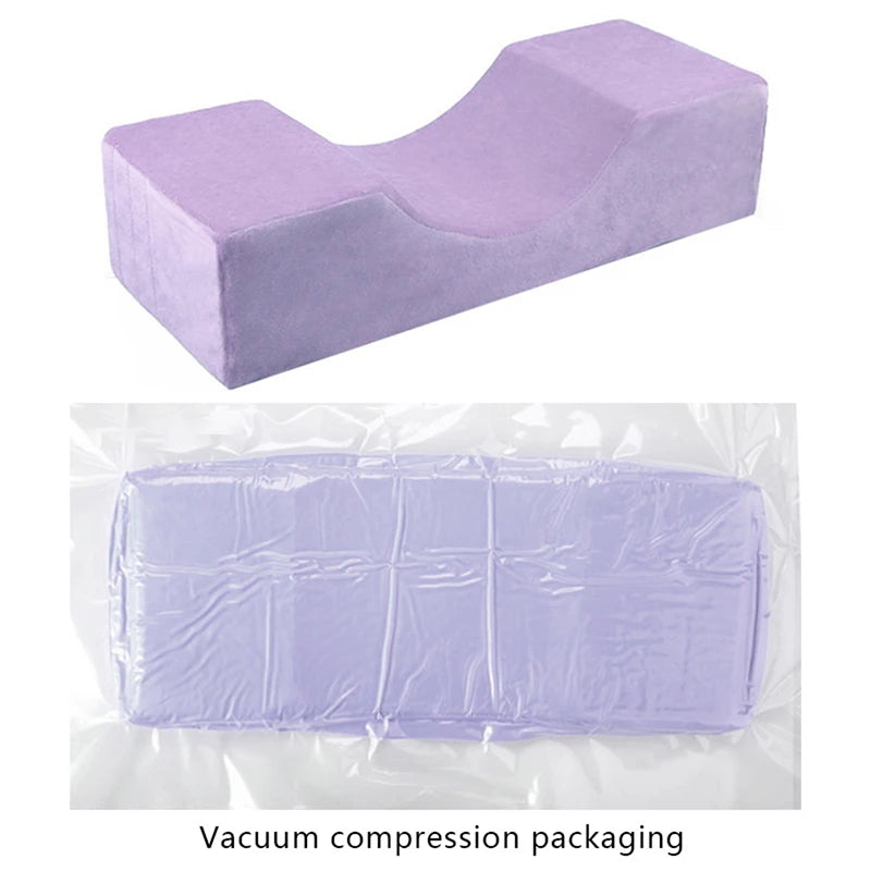 Lash Pillow Neck Support Eyelash Soft Pillow Grafting Eyelashes Memory Foam Eyelash Extension Pillow With Pocket Makeup Salon Leedoar