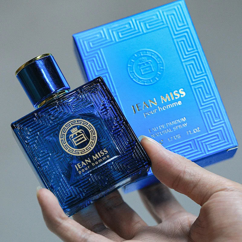 Luxury 50ml Men's Perfume Cologne Scent Eau De Parfum Spray Homme Perfume Blue Lasting Oriental Woody Tone Charming Sexually