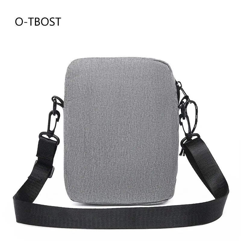 Men's Satchel Fashion Oxford Cloth Shoulder Bag Men's Casual Diagonal Crossover Fashion Hand Machine Small Square Bag Leedoar