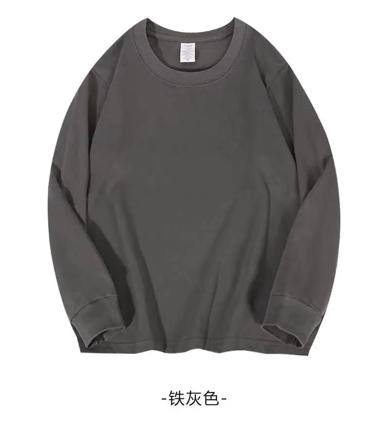 Mens T Shirts Casual Long Sleeve Cotton Moisture Wicking Heavyweight Tees Tanks Classic Loose Fit Tshirts for Men Leedoar