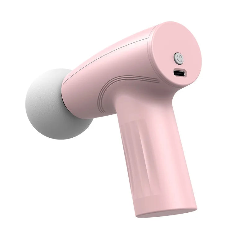 Mini Pink Muscle Massage Gun Deep Tissue Handheld Massage Gun Therapy Gun Fascia Gun Massagegun Massagers Handheld Deep Tissue Leedoar