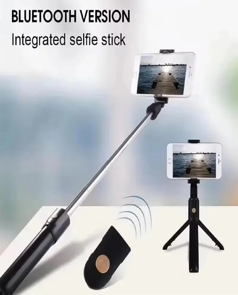 Mobile Selfie Stick Mini Tripé Stick 360 Bluetooth Selfie Stick 3em 1 Telefone Móvel Sem Fio Controle Remoto Tripé Stand