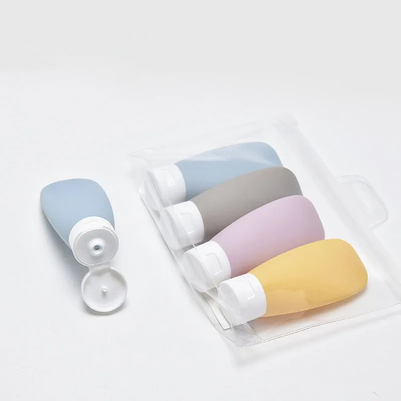 Morandi Tube Squeeze Bottle Portable Skin Care Products Dispensing Ottle Lotion Hand Cream Body Wash Travel Set Fill Empty Leedoar