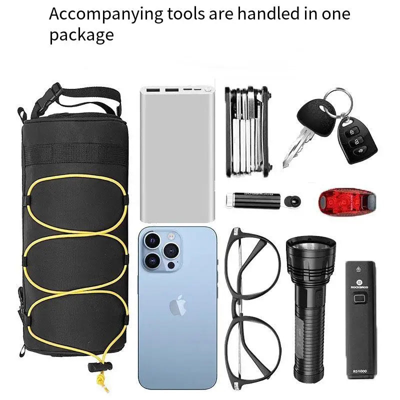 Mountain Bike Bike Front Bag Multi-functional Waterproof Satchel Outdoor Riding Waterproof Bike Bag Mountain Bike Front Bag Leedoar