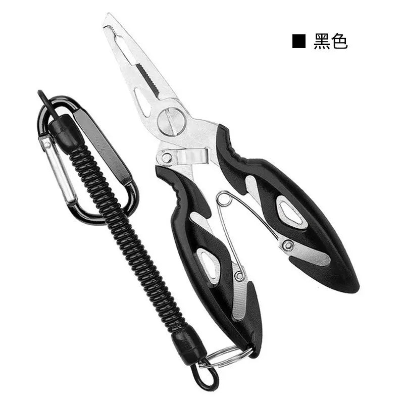 Multifunction Fishing Pliers Tools Accessories For Goods Winter Tackle Pliers Vise Knitting Flies Scissors Braid Set Fish Tongs Leedoar