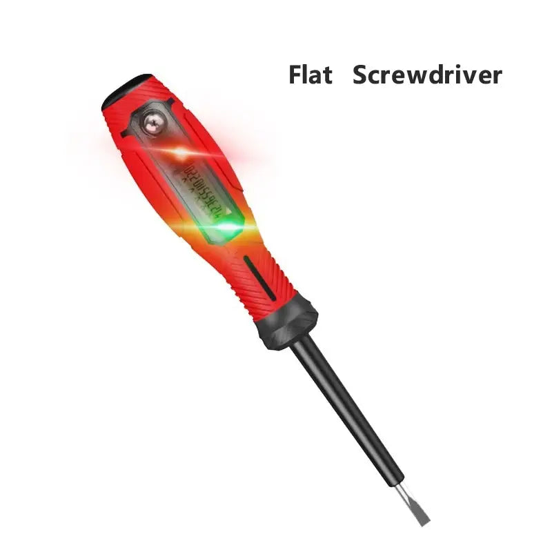 Newest Non-Contact Screwdriver Voltage Tester Pen 12-220V LCD Display Screen Voltmeter Detector Electrical Pen Voltage Indicator Leedoar