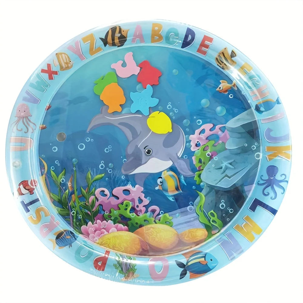 Novel PVC Round Baby Water Play Mat Large Area Baby Water Playing Mat Kids Playing Pad Leedoar