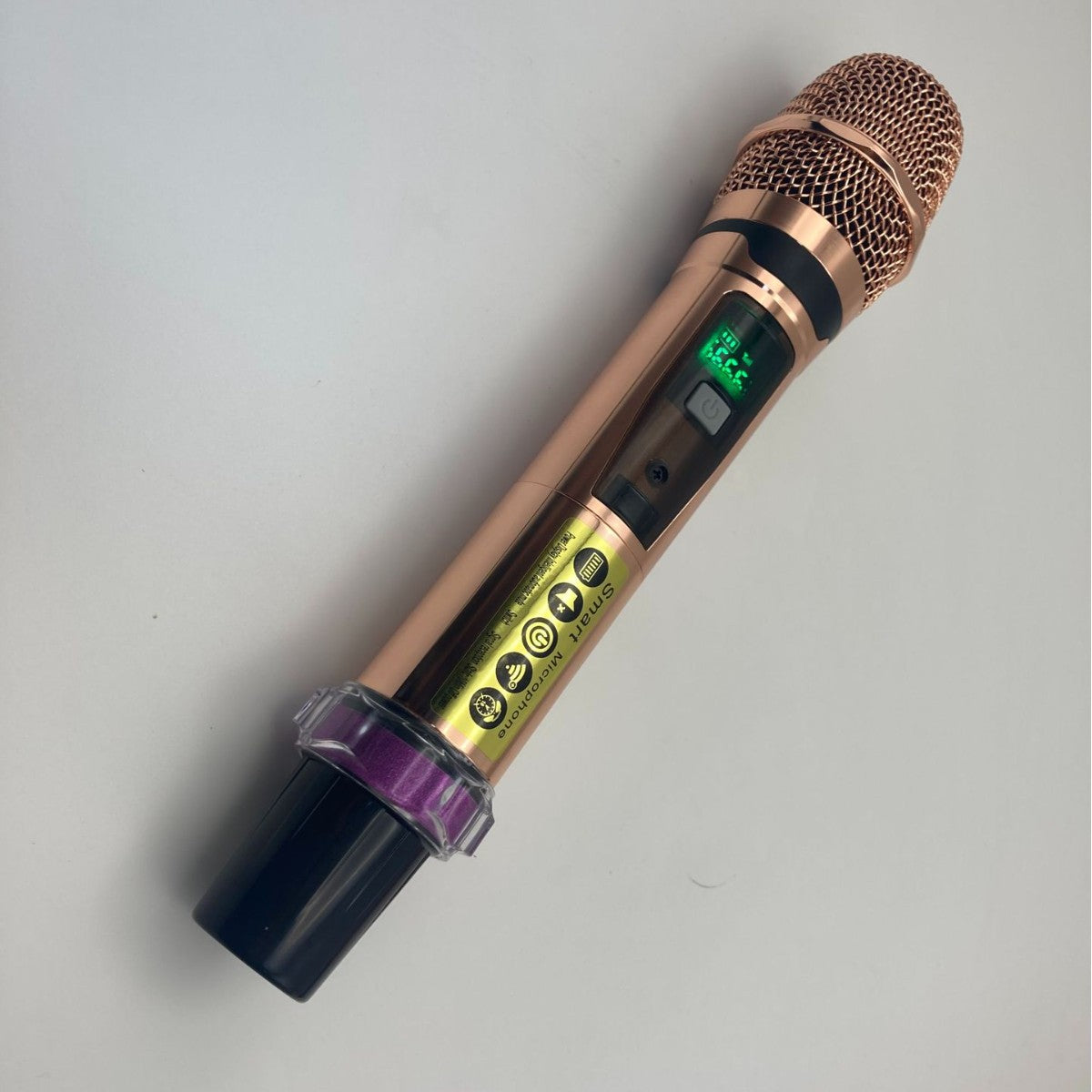 LEEDOAR HT-126 Rose Gold Microphone – For Meetings & Home Karaoke Handheld Wireless Microphone for Trolley Speaker One set includes two microphones.
