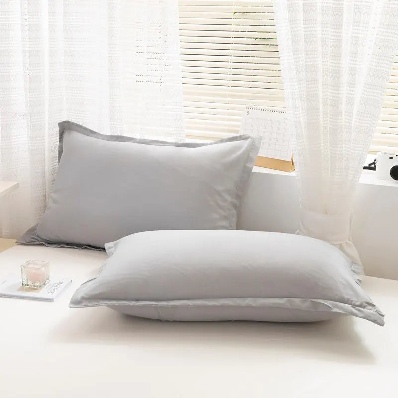 One Pair of Washable Pillowcases, Single Pillowcase Set, 48cm X 74cm, 2 Household Pillowcase Covers Leedoar