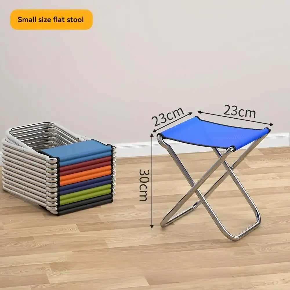 Portable Folding Small Stool Backrest Small Chair Fishing Stool Outdoor Lightweight Folding Stool Small Mazar Leedoar