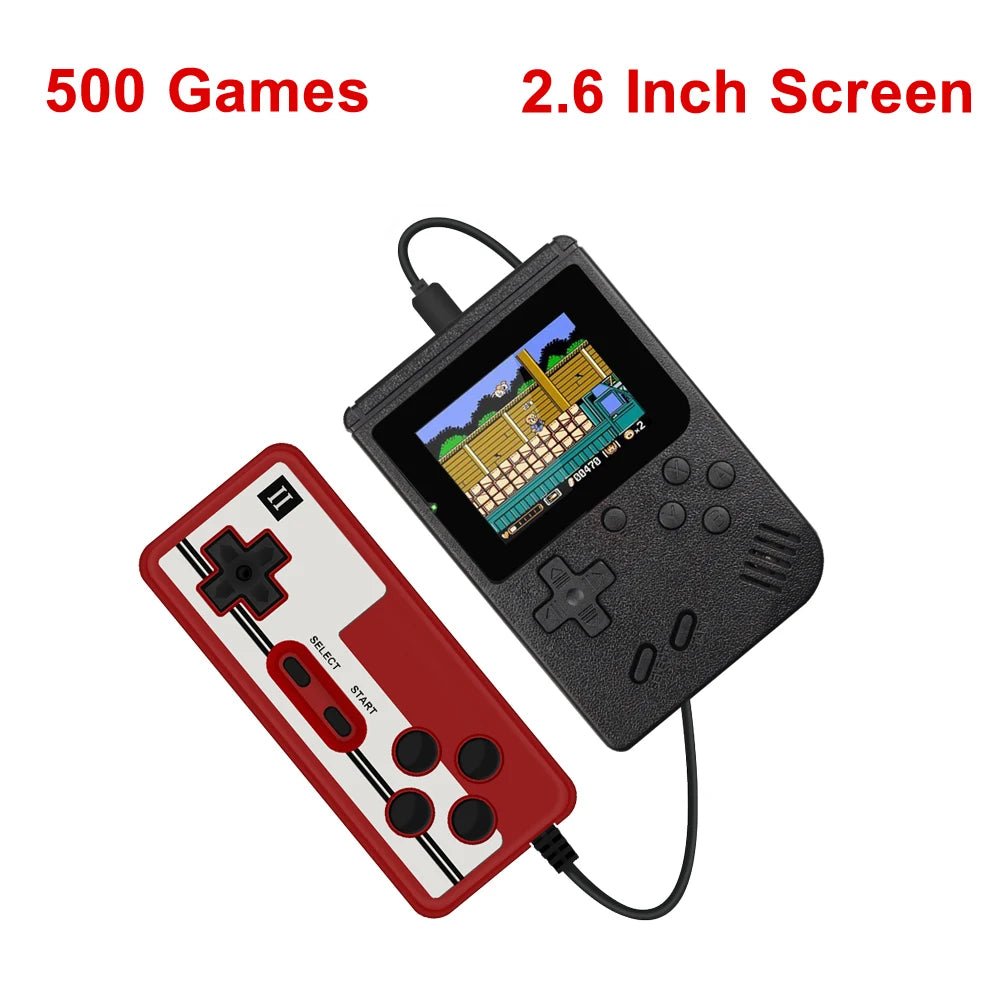 Retro Portable Mini Handheld Video Game Console 8-Bit 3.0 Inch Color LCD Kids Color Game Player Built-in 500 games Leedoar