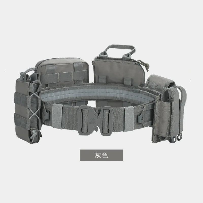 8in1/6in1 Tactical Waist Bag Tactical Belt with Pouches Hunting Equipment Polyester Wallet Waterproof Outdoor Tactical Bagpack Leedoar