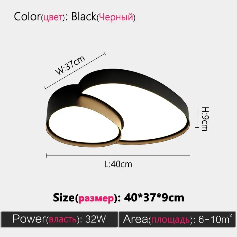 Modern Led Ceiling Chandeliers for Dining Room Bedroom Nordic Simple Home Decoration Led Ceiling Lights Room Ceiling Lamp Leedoar