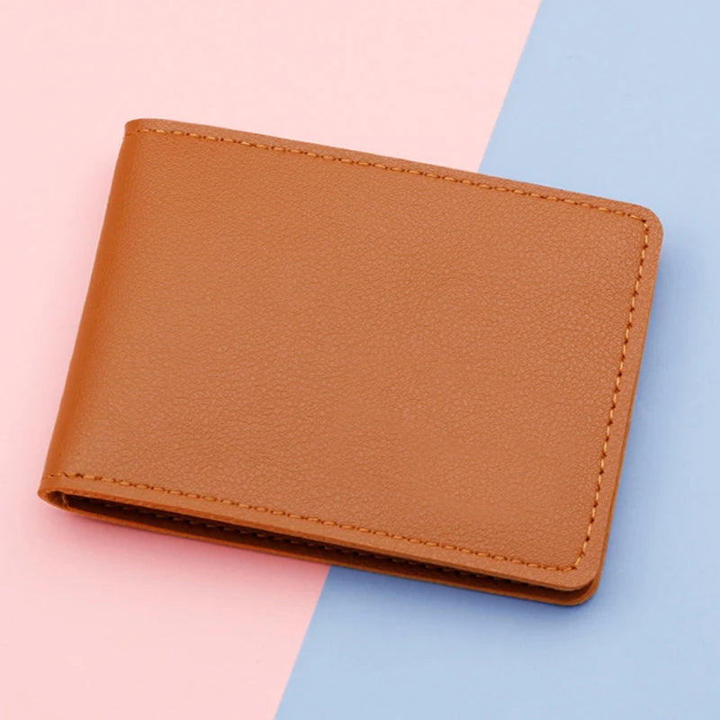 2-Slot Card Pack Ultra-thin Driver's License Mini Card Package Gift Solid Unisex Cards Holders Small Case Purse Wallet Dropshipp Leedoar