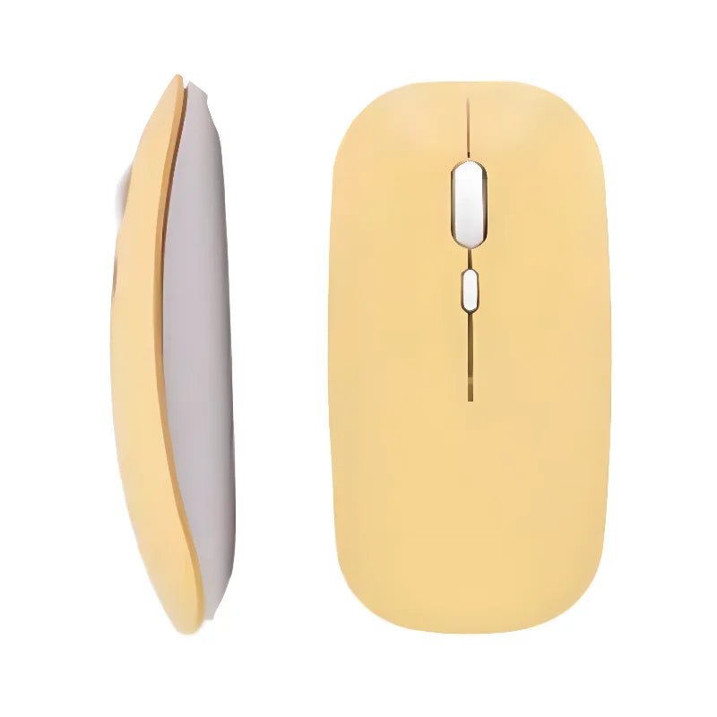 K1 RGB Wireless Mouse Silent Ergonomic Rechargeable Mice with LED Optical Backlit USB Mice Computer Mouse for PC Laptop Leedoar