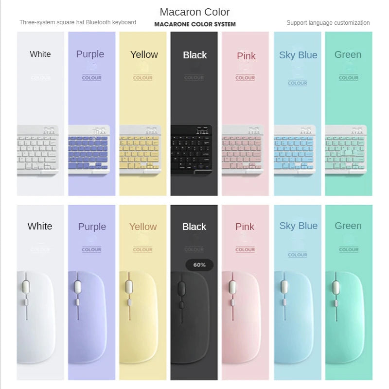 K005C Rechargeable Bluetooth Keyboard Wireless Mute Thin Mini Keyboard Tablet Office Keyboard For IOS Android Windows PC Ipad Leedoar