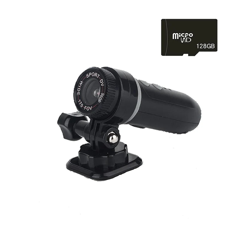 DV50 Action Camera HD 960P Bike Motorcycle Helmet Camcorder Outdoor Sport DV Video Waterproof Recorder Dash Cam for Car Bicycle Leedoar