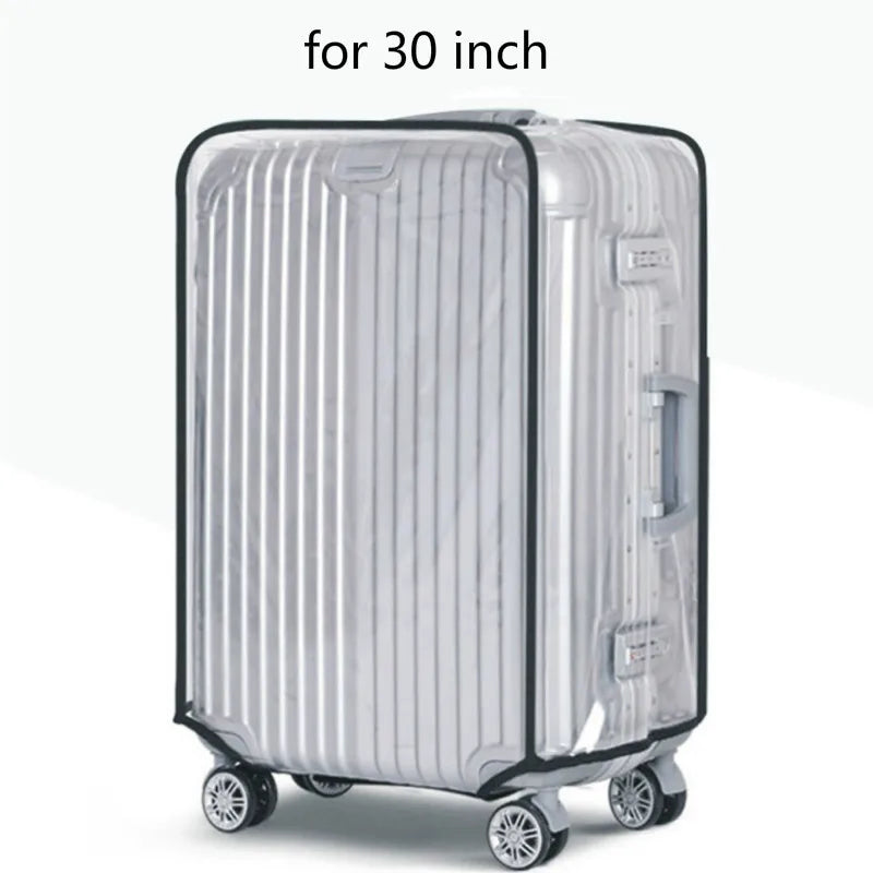 Luggage Covers Transparent PVC Luggage Cover Waterproof Trolley Suitcase Dust Cover Dustproof Travel Organizer Accessories Leedoar