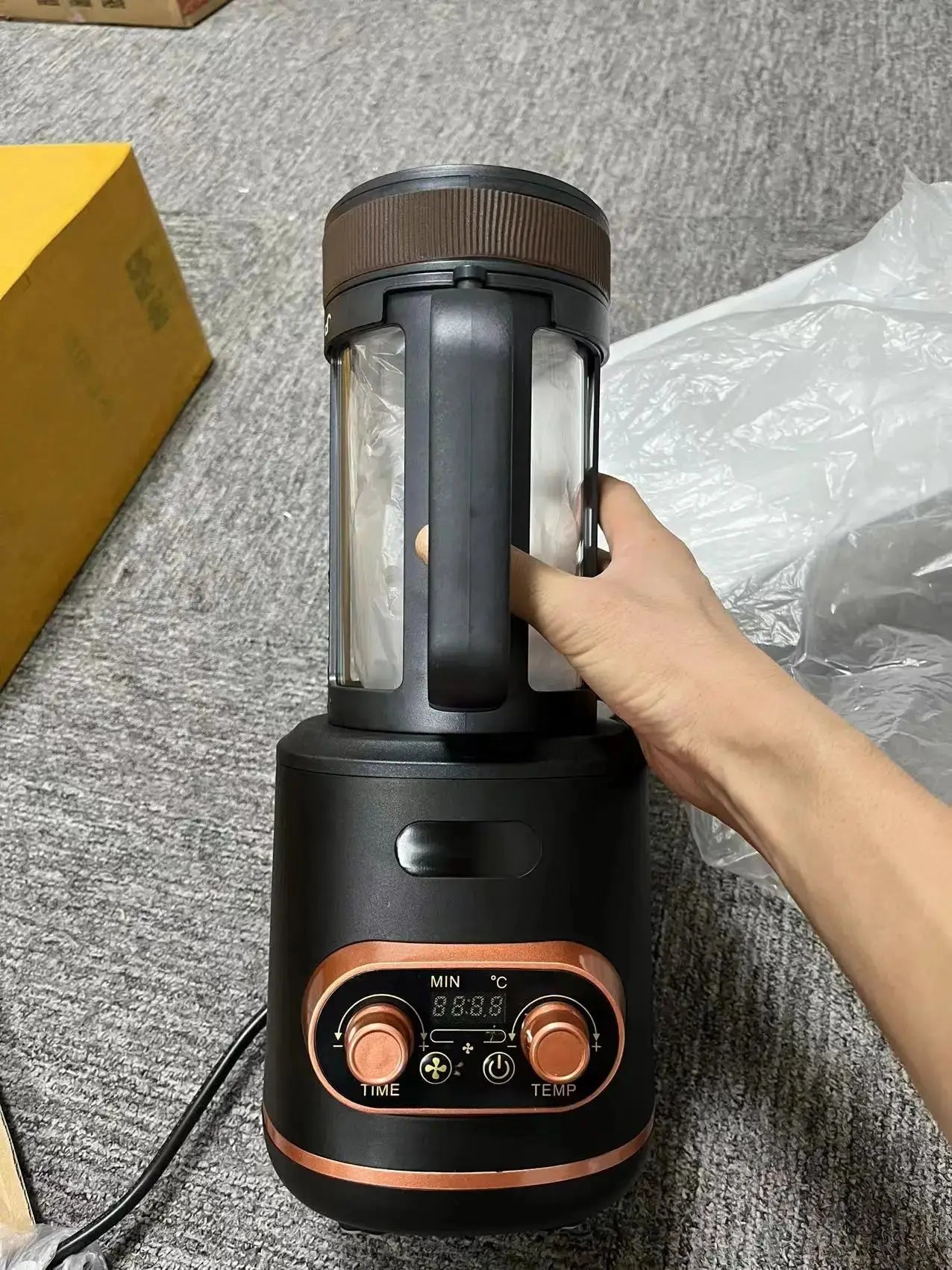 220V Home Coffee Roaster Machine Electric Household Espresso Bean Roaster Temperature Control Coffee Roasting Equipment Leedoar