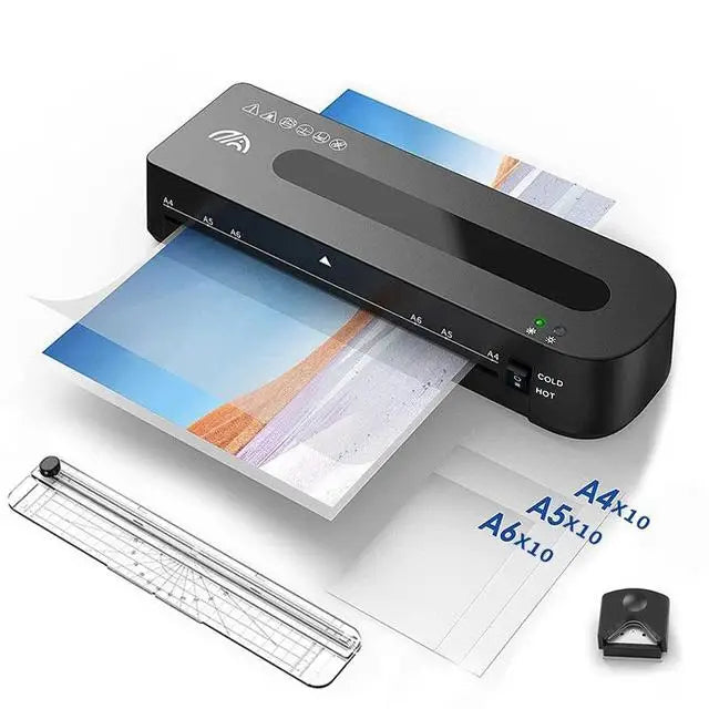 FN333 Laminator Safe Constant Temperature Support A4 & Other Sizes 320mm/Min ABS Intelligent Film Withdrawal Use for Office Home Leedoar