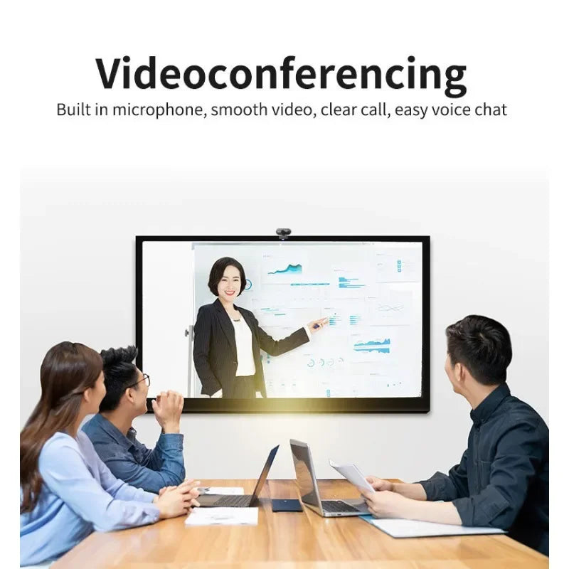 Mini Cameras 4k Video Webcam Computer Webcam Camera 1080P 2K Full HD Web Camera Built-in Microphone USB Web Cam for PC Computer Leedoar