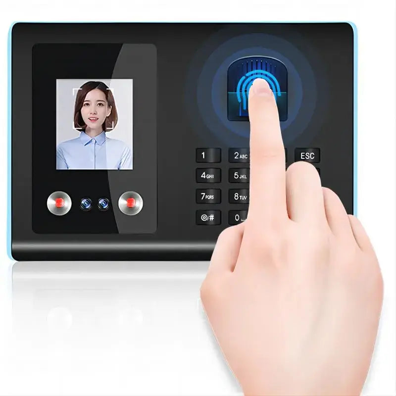 FA01 Attendance Machine Face+ Fingerprint+Password Employee Check-in Device Facial Recognition Apparatus Punch Card Equipment Leedoar