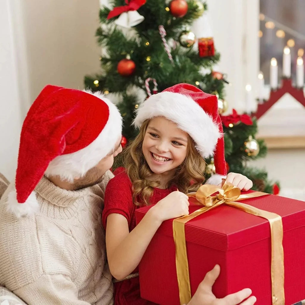 Santa Claus Beanie Red Velvet 40 cm Christmas Cap