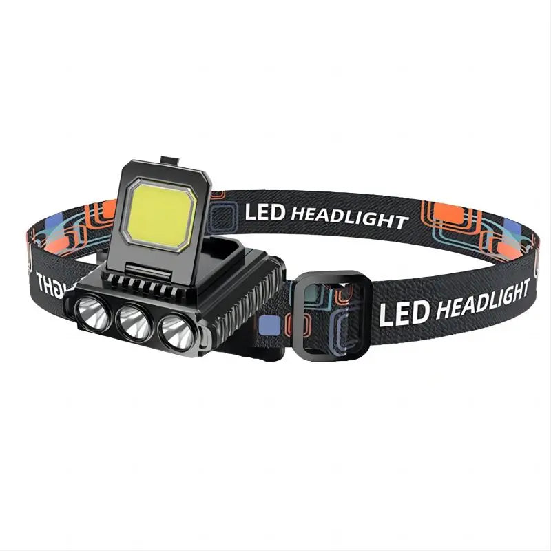 New Sensing Headlight USB Charging Long Range Headlight COB Outdoor Lighting Work Light Cycling Light Leedoar