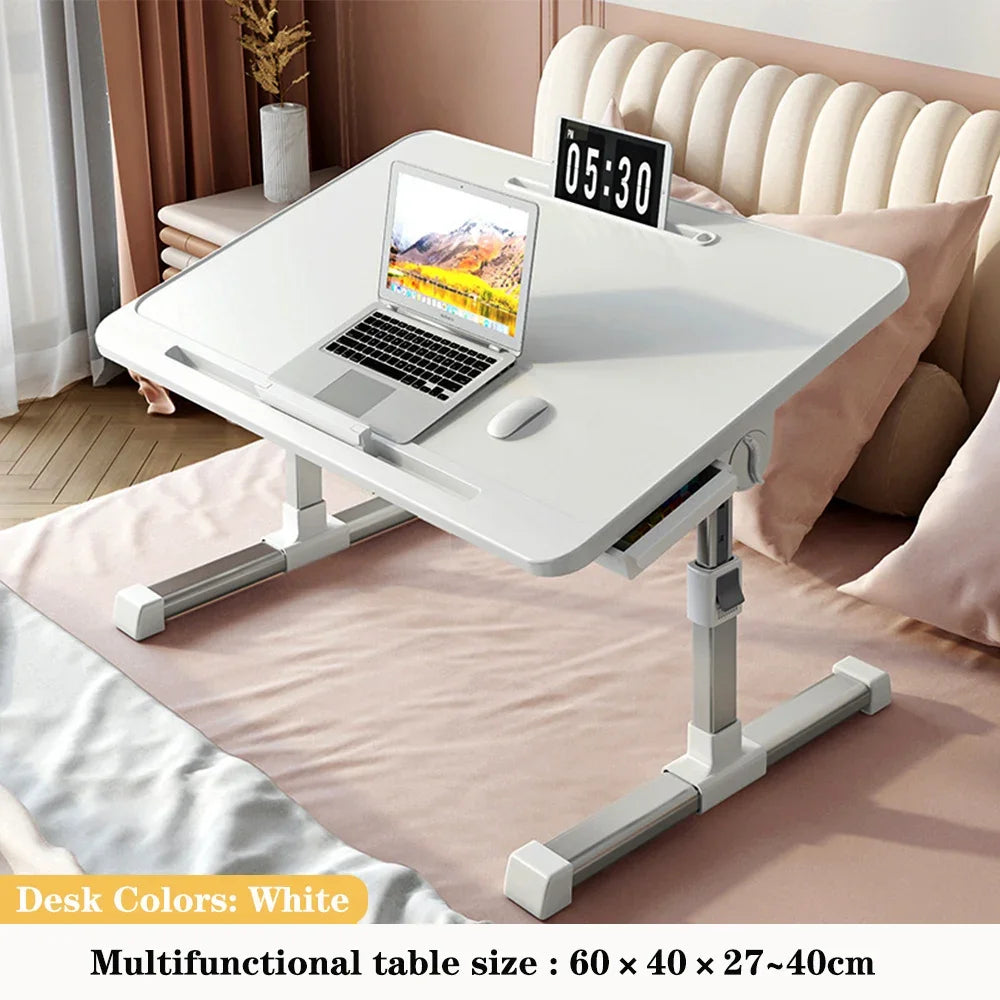 Foldable Lift Bed Small Table Home Learning Desk Simple Bedroom Computer Window Dormitory Student Table Laptop Computer Desk Leedoar