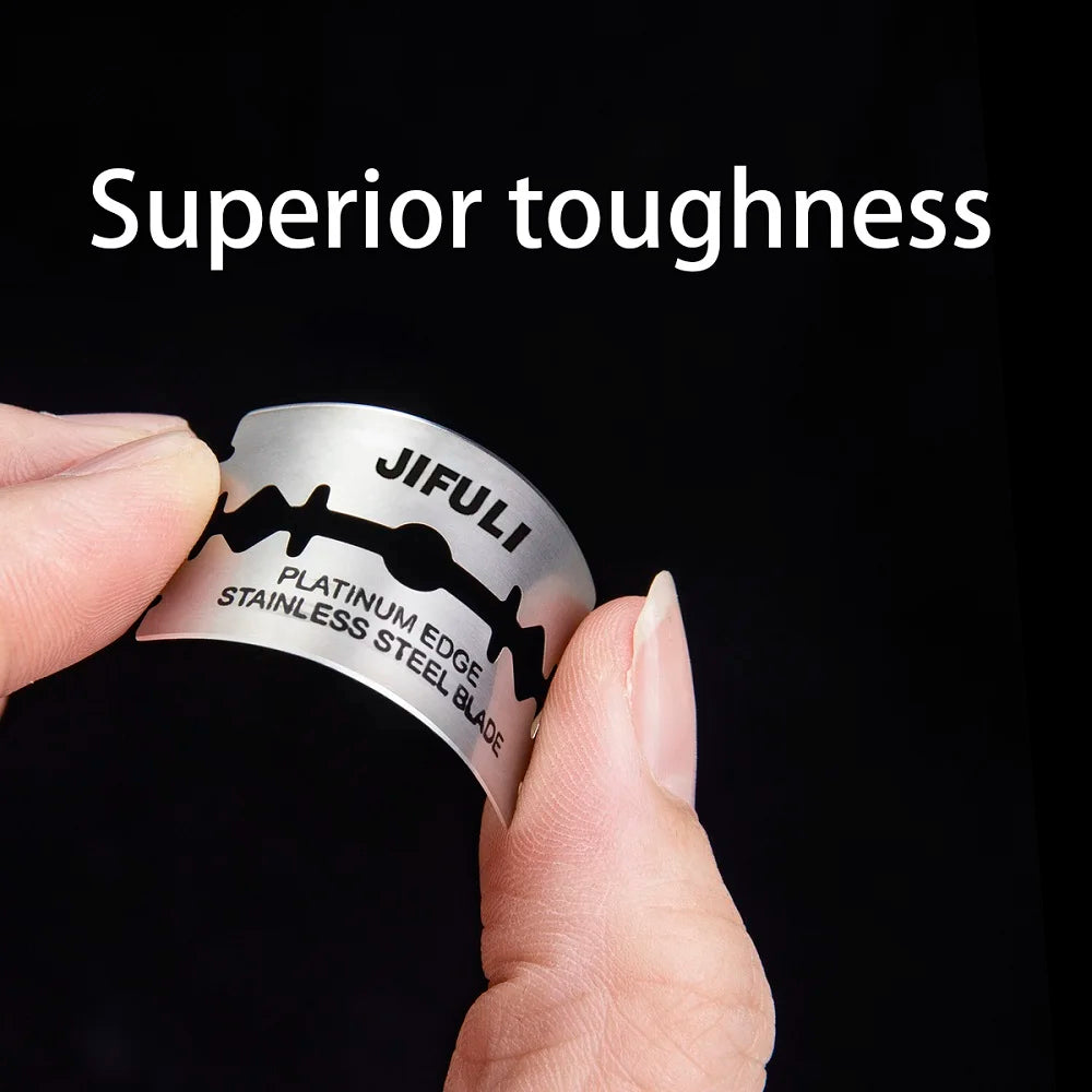 50 PCS/ Classic Double Edge Razor Blade Stainless Steel Safety Blade Shaving Beauty Salons Shaver Blades Leedoar