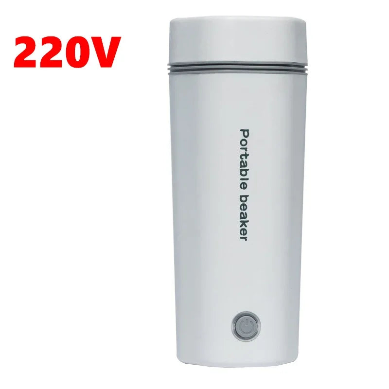 220V 110V 24V 12V Car Home Electric Thermos Bottles EU US UK Plug Mini Portable Outdoor Travel Boil Water Coffee Flasks Kettle Leedoar