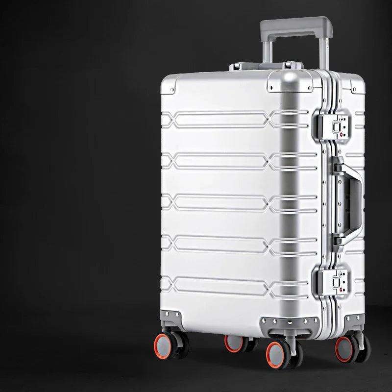 100% Aluminum-magnesium alloy Travel Suitcase