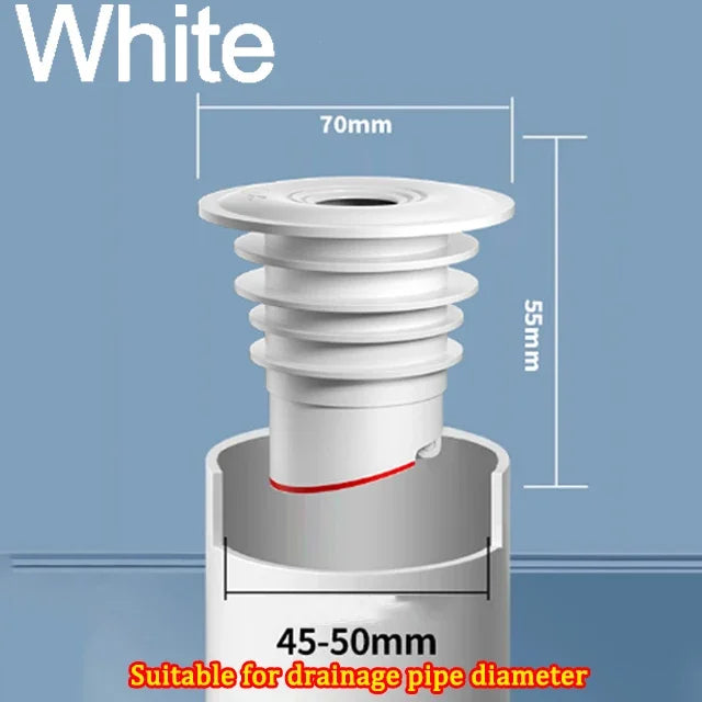 Silicone Drains Sewer Pipe Sealing Ring Water Plug Floor Drain Anti Odor Sewer Seal Stopper Shower Drainer Bathroom Accessories Leedoar