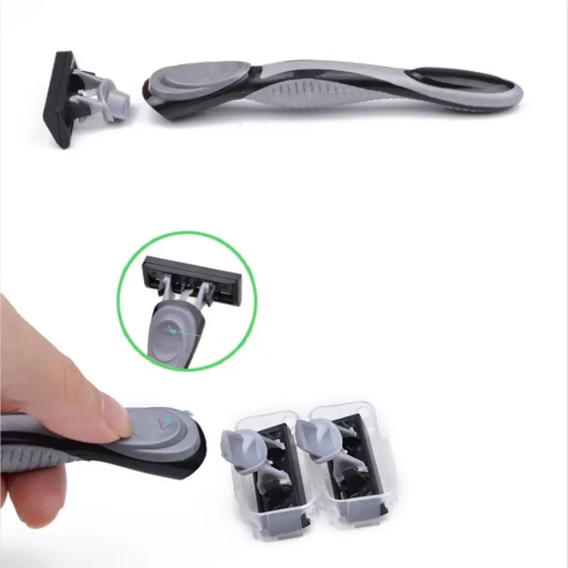 Shaver Brand New Design Men Razor Shaving Five Layer Shaver Reusable Razor Imported Blade Leedoar