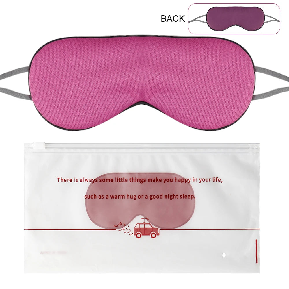Sleeping Eye Mask Block Out Light Sleep Mask For Eyes Soft Sleeping Aid Travel Eyeshade Breathable Double-sided Eye Mask Leedoar