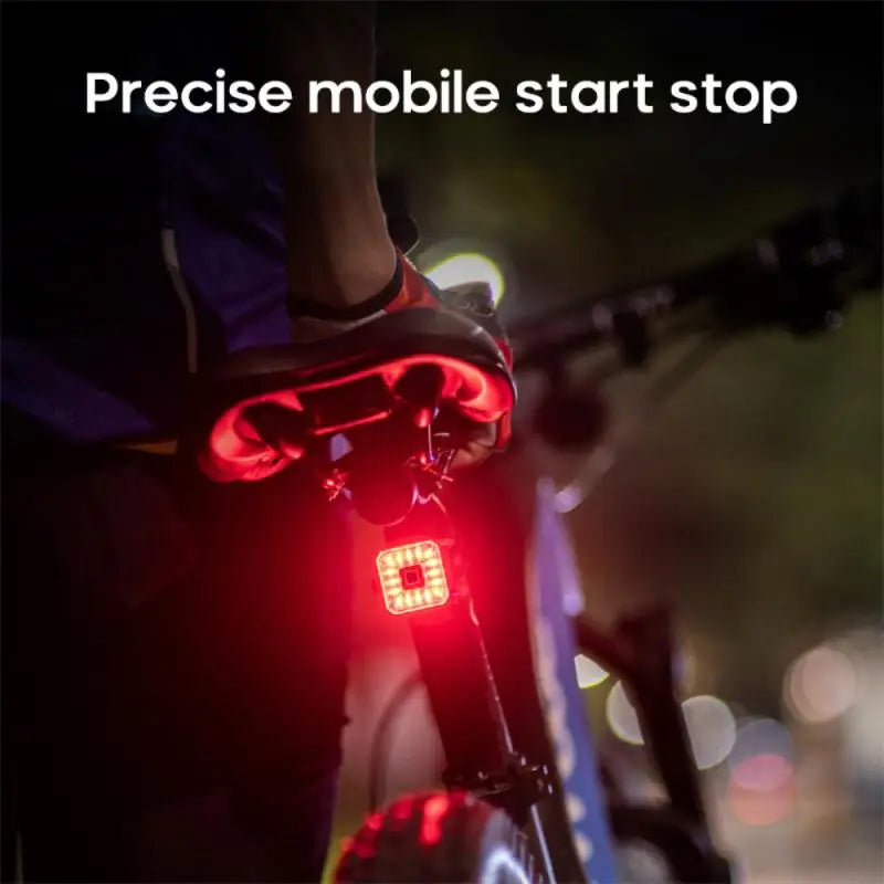 Smart Bicycle Rear Light Auto Start Stop Brake Sensing Induction Waterproof USB Charging Cycling Tail Taillight LED Bike Light Leedoar