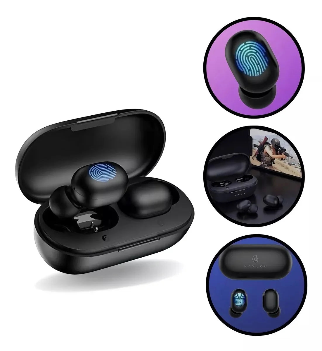 Sport Haylou Gt1 Pro Bluetooth Wireless Touch Earphone Black Color Leedoar