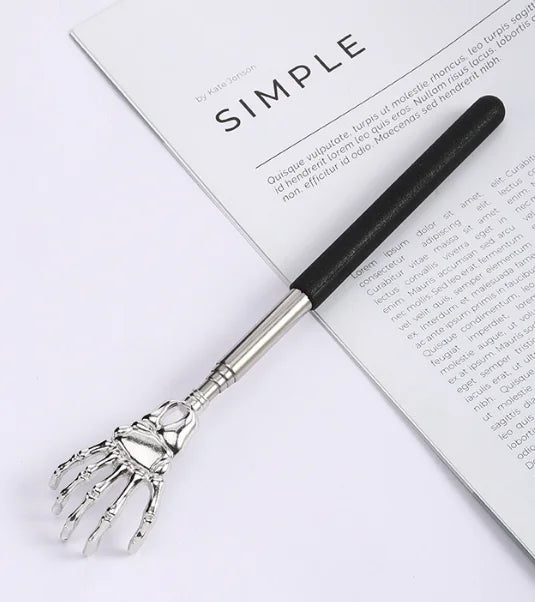 Stainless Steel Back Scratcher Telescopic Scratching Massager Extendable Itch Old Man Happy Health Products Hackle Handicrafts Leedoar