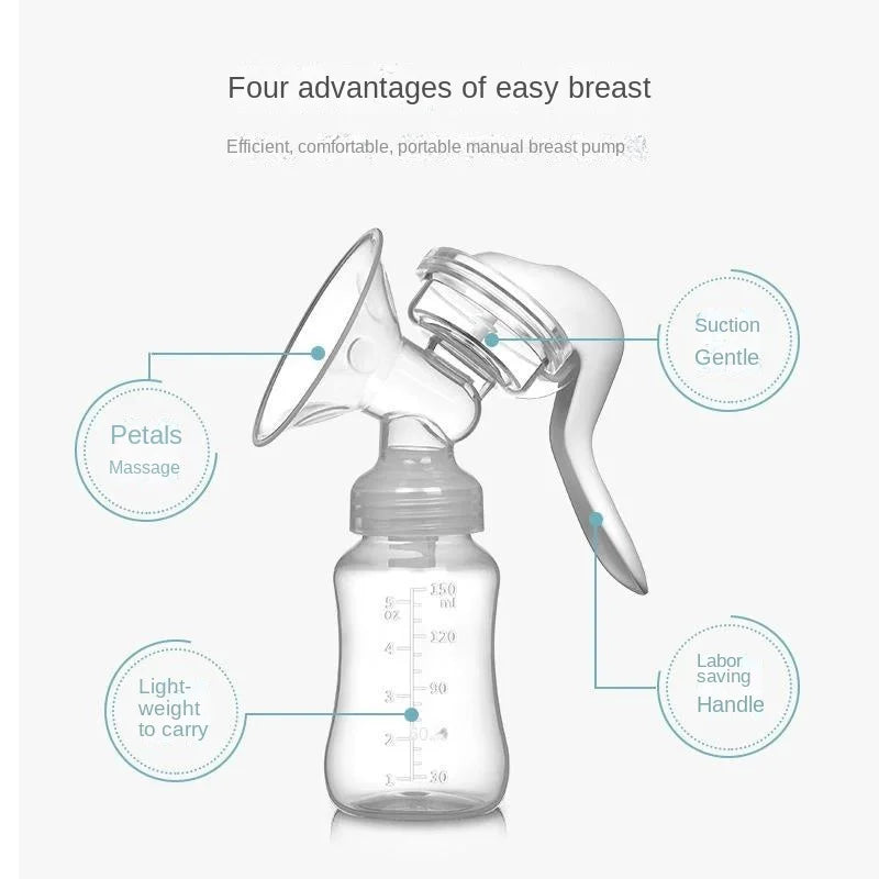 Standard manual breast pump accessories with high suction power breast pump Leedoar