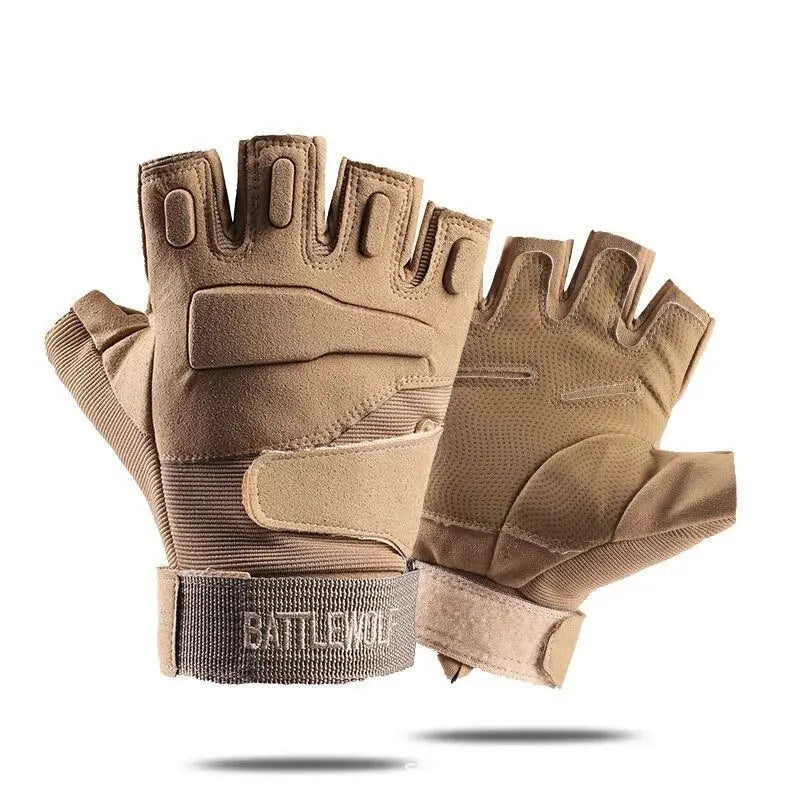 Tactical Gloves Black Hawk Tactical Army Fans Outdoor Anti Cutting Sports Protection Anti Slip Motorcycle Riding Men and Women H Leedoar