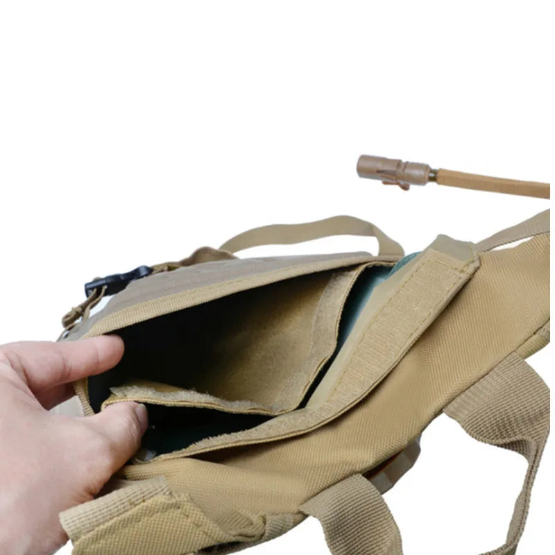Tactical Hydration Pack Backpack Waterproof Nylon Water Bag with Bladder for Hiking Cycling Climbing Hunting Backpack Mochila Leedoar