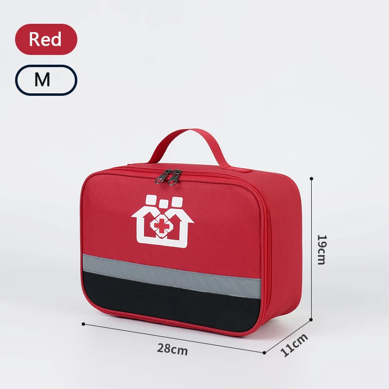 Travel Portable First Aid Kit Outdoor Camping Pill Pouch Medicine Storage Bag Family Emergency Medical Case Accessories Supplies Leedoar