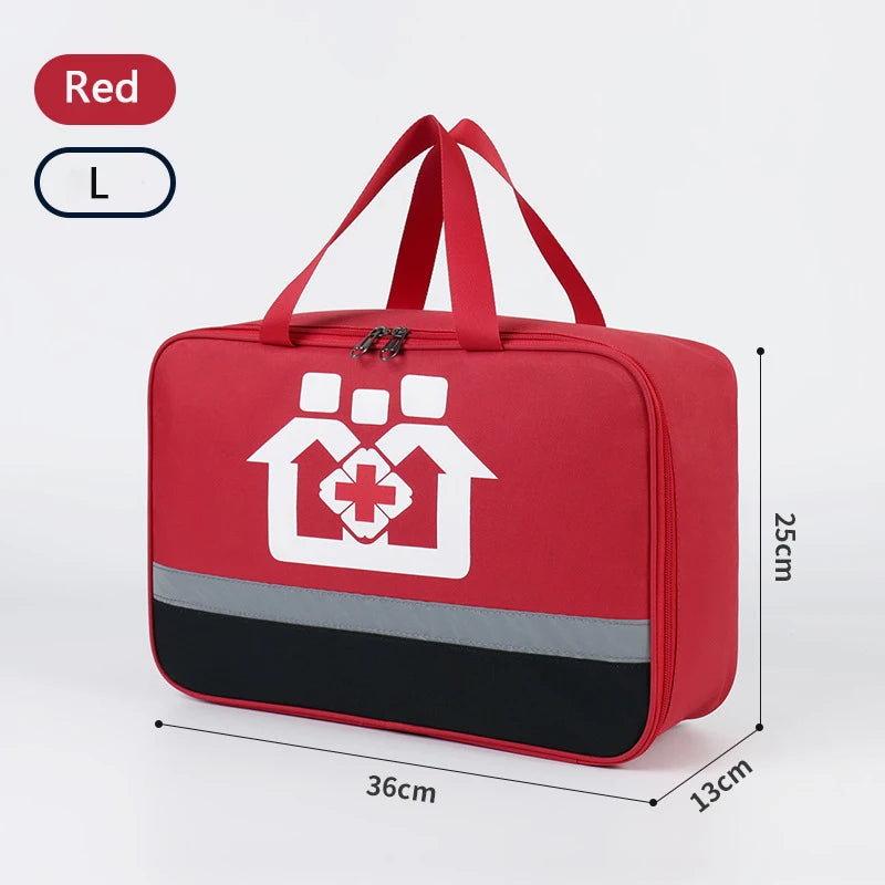 Travel Portable First Aid Kit Outdoor Camping Pill Pouch Medicine Storage Bag Family Emergency Medical Case Accessories Supplies Leedoar